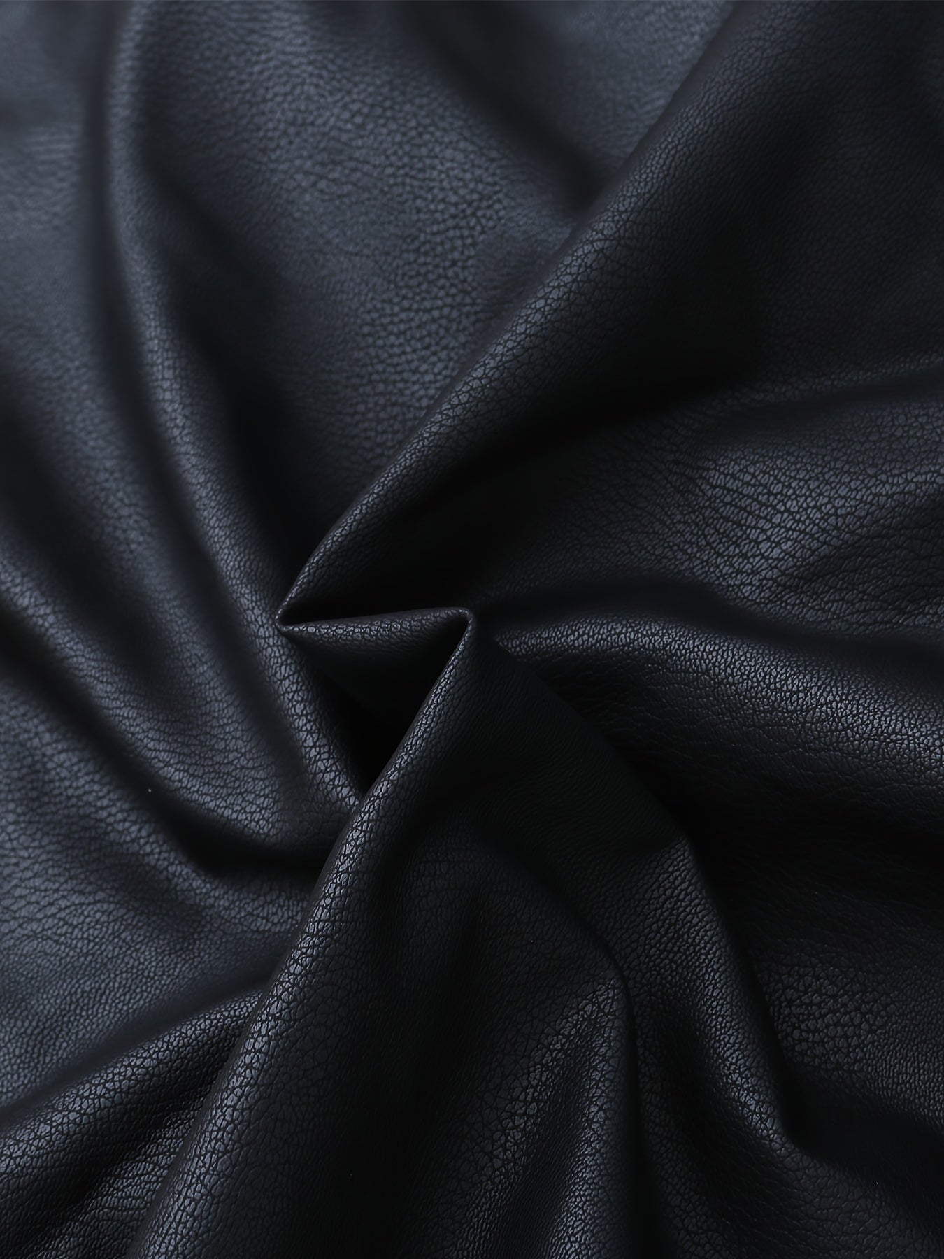 Erkaklar uchun sun'iy charm kurtka, klassik dizayn, retro uslubidagi fermuarli, turli xil yenglar, chiziqli aksentlar va har kuni kiyish uchun mashinada yuviladigan polyester aralashmasi.