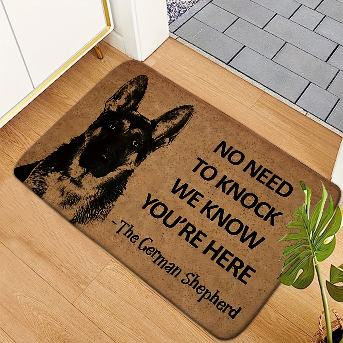 Multfilm it bilan qabul qilish eshigi matosi, sirpanishga qarshi, ichki va tashqi uy bezatish uchun