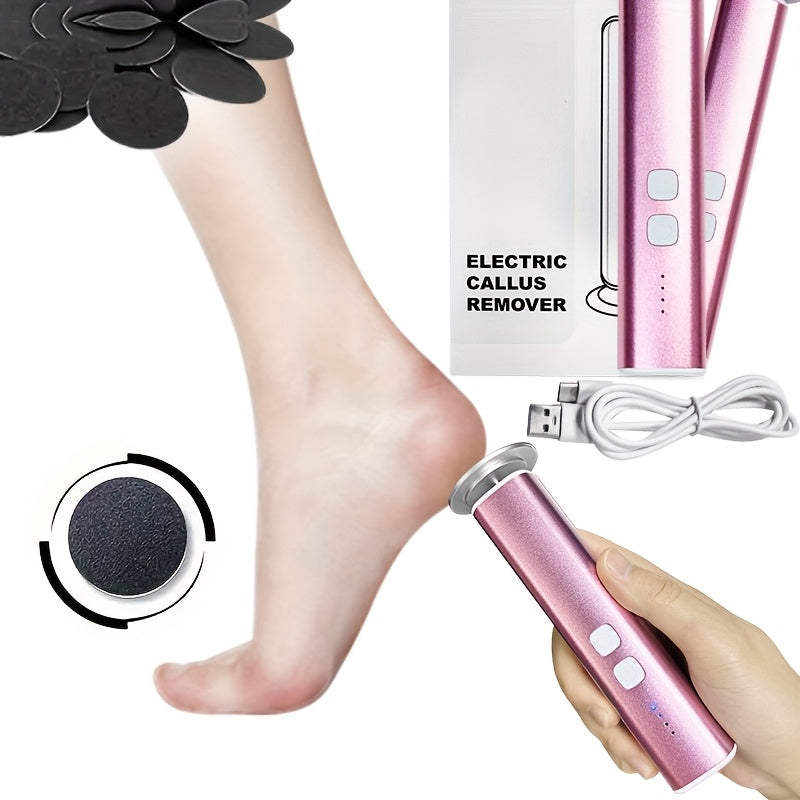 Electric Foot Callus Remover with Adjustable Speed and 30 Sanding Discs for Pedicure