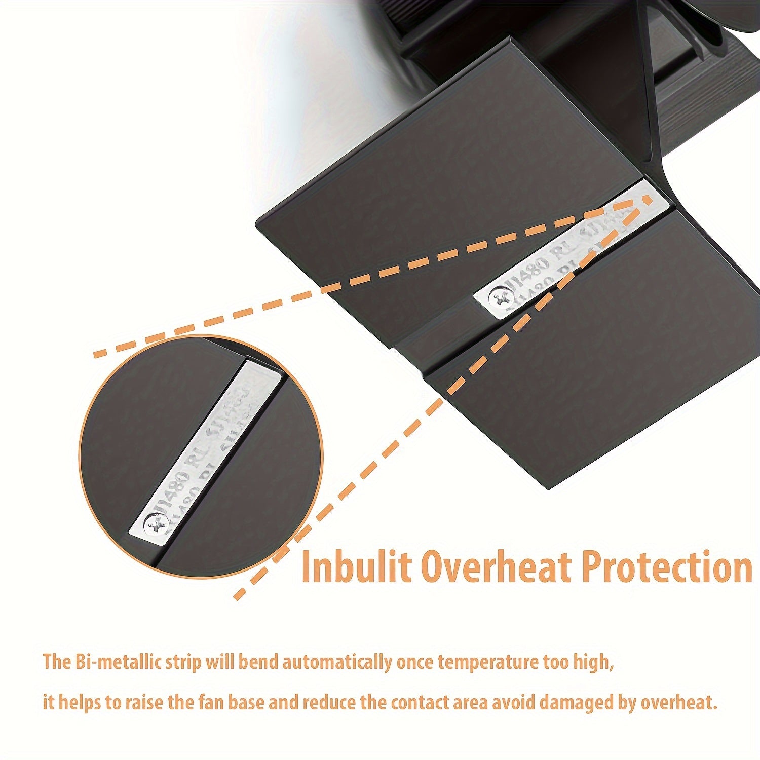 5-Blade Wooden Stove Fan for Log Burners Quiet Air Circulation Home Use