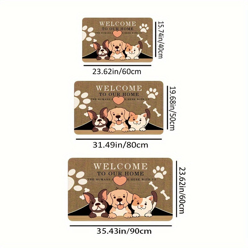 New Design Rug for Bathroom Kitchen Bedroom Doormat Flannel Mat Non-Slip