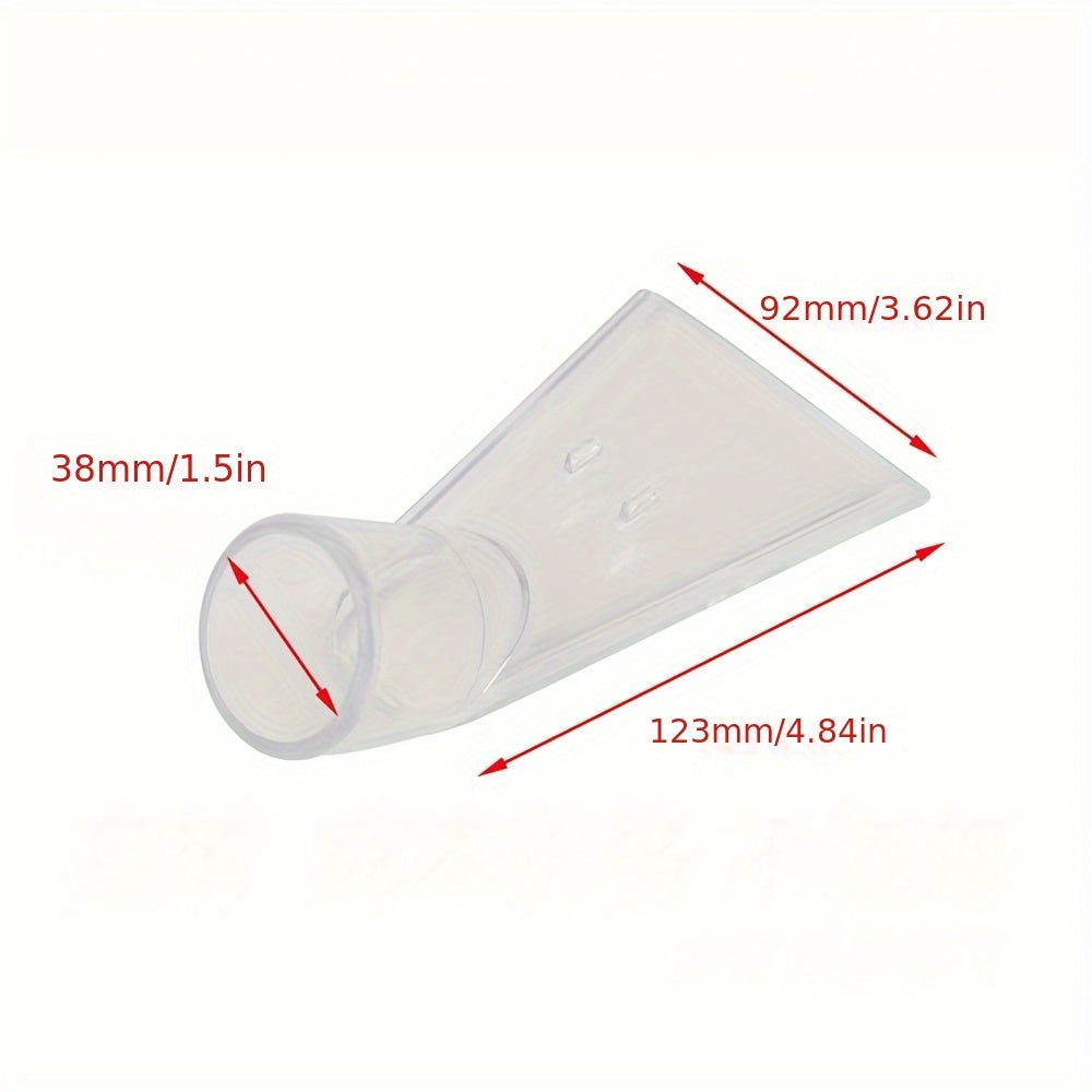38mm Clear Plastic Swivel Vacuum Cleaner Attachment for Sofa Carpet Hard-to-Reach Areas