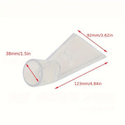 38mm Clear Plastic Swivel Vacuum Cleaner Attachment for Sofa Carpet Hard-to-Reach Areas