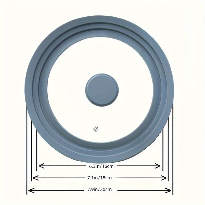 Glass Lid for Pots and Pans with Silicone Rim Dishwasher Safe Multipurpose Cookware Cover