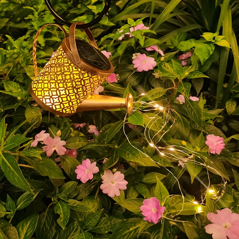 Katta bog' dekoratsiyasi uchun Aqlli Sensorli Quyosh Suv Shishasi Lampasini taqdim etamiz. Shuningdek, Retro Metall Quyosh Yulduz Qozon Lampasi dizaynida ham mavjud. Partiyalar, ta'tillar va ochiq havoda foydalanish uchun mukammal.