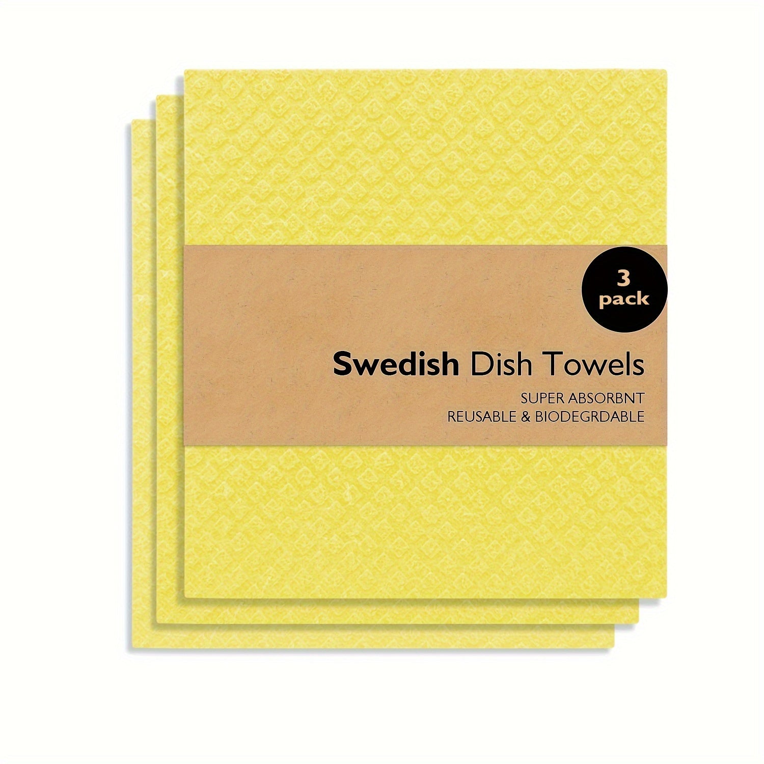 Swedish Dishcloths Kitchen Set Reusable Cellulose Sponge Cloths for Dishes