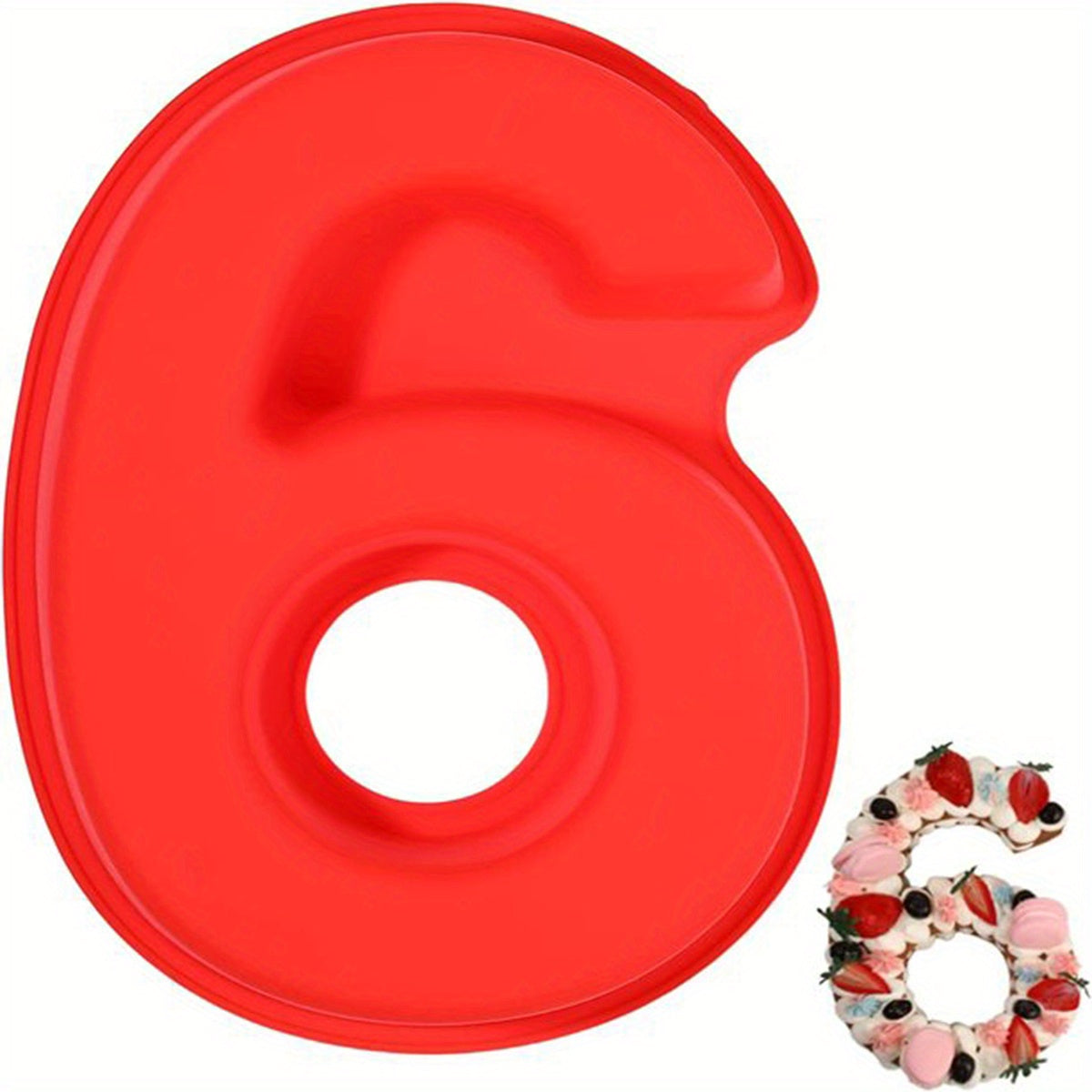 Silicone Cake Mold for 3D Large Cakes Numbers 0-9 for Birthdays Weddings