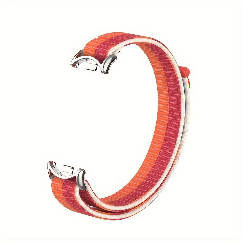 Nylon Loop Strap for Smartwatch Compatible with Mi Band 8 9 9 NFC Polyamide Water-Resistant Not Water Resistant