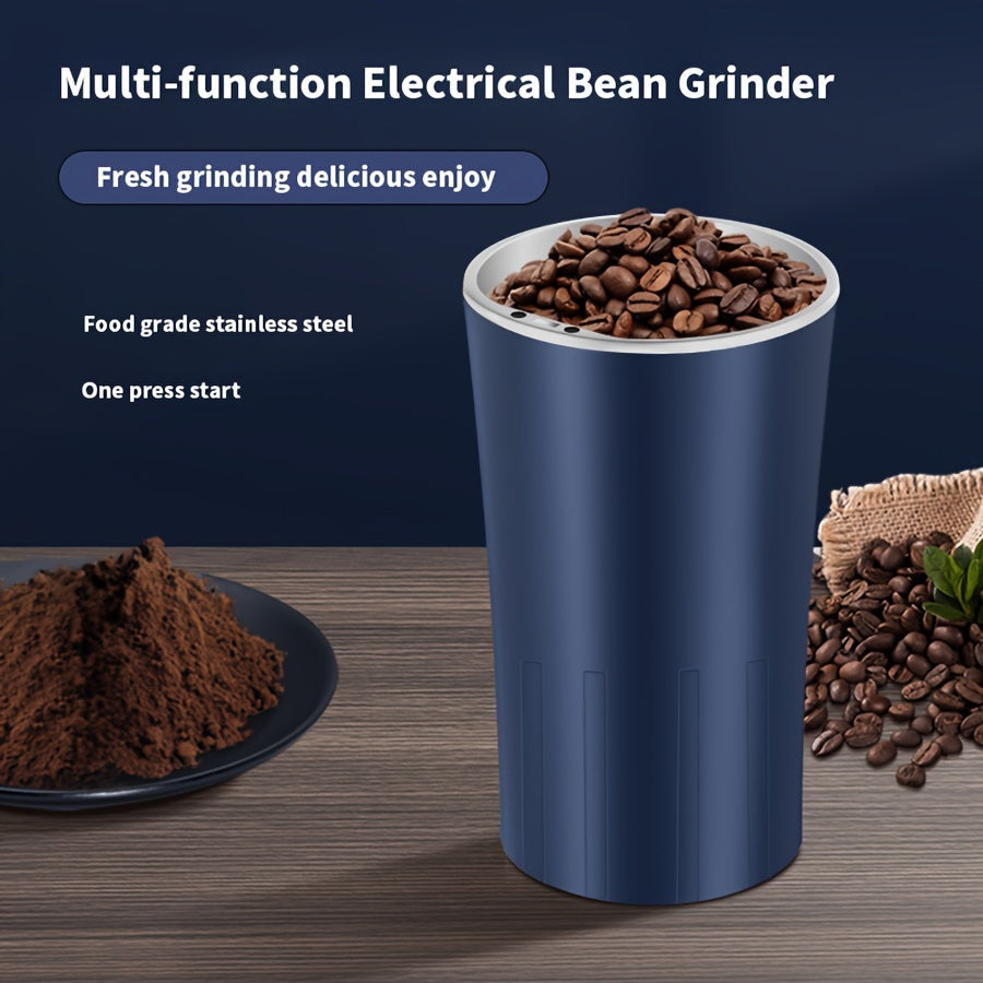 Electric Coffee Grinder 80g Capacity Dry Grinding Plastic Steel Compact