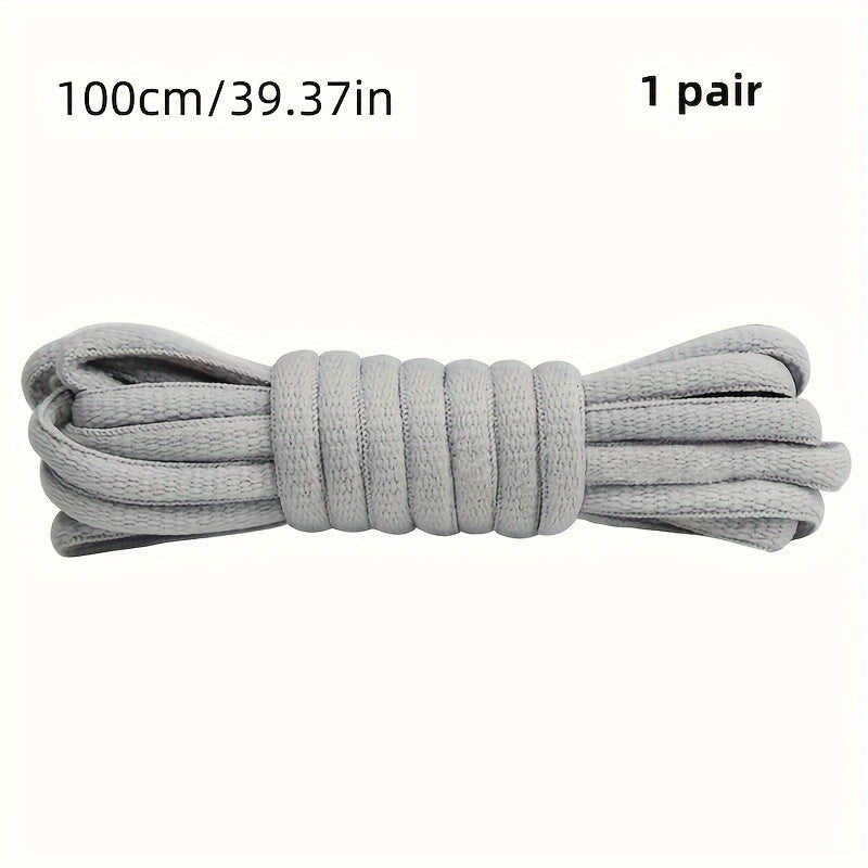 Unisex Classic Nylon Half Round Shoelaces for Sneakers 100cm-120cm