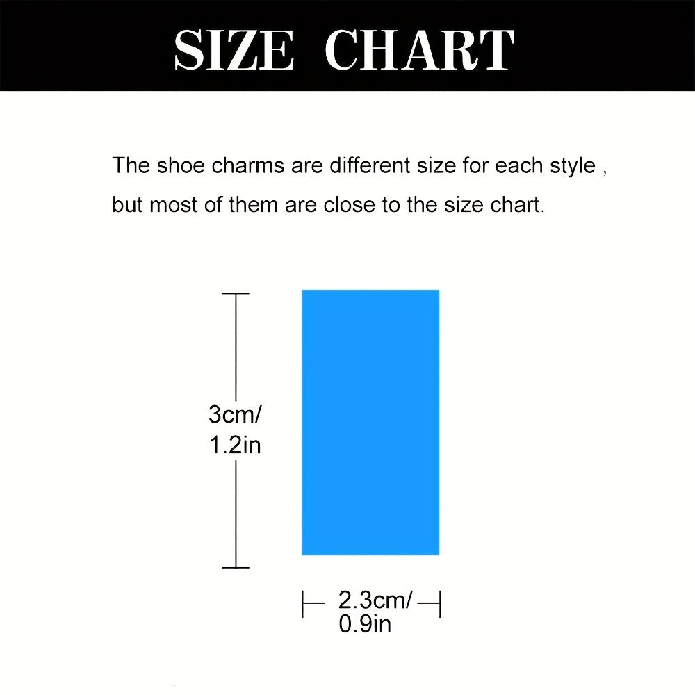 Unisex Plastic Unicorn Shoe Decoration Charms for Sneakers, DIY Accessories