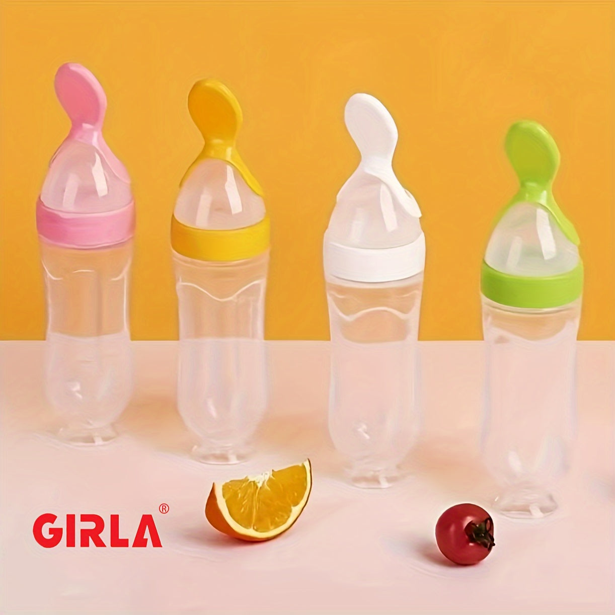 Baby Bottle for Milk and Rice Porridge Silicone 0+ 3+ 6+
