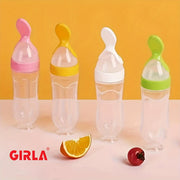 Baby Bottle for Milk and Rice Porridge Silicone 0+ 3+ 6+