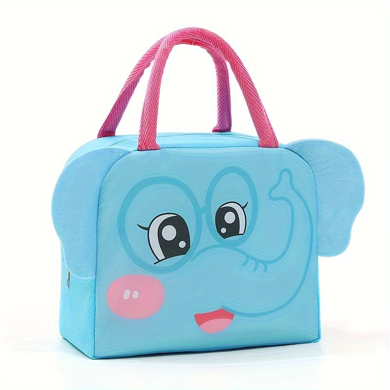 Insulated Lunch Bag for Teens and Adults Water-Resistant Polyester Foldable Zipper Closure