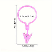 Juego de 10 aros para cortinas bohemios de plástico, fácil de instalar, decorativo y elegante para el hogar