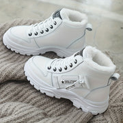Women's Fleece-Lined Short Winter Boots Warm Cold-Resistant Height-Boosting