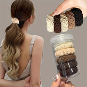 Women's Thick Elastic Hair Ties Set Durable Strong Ponytail Holders
