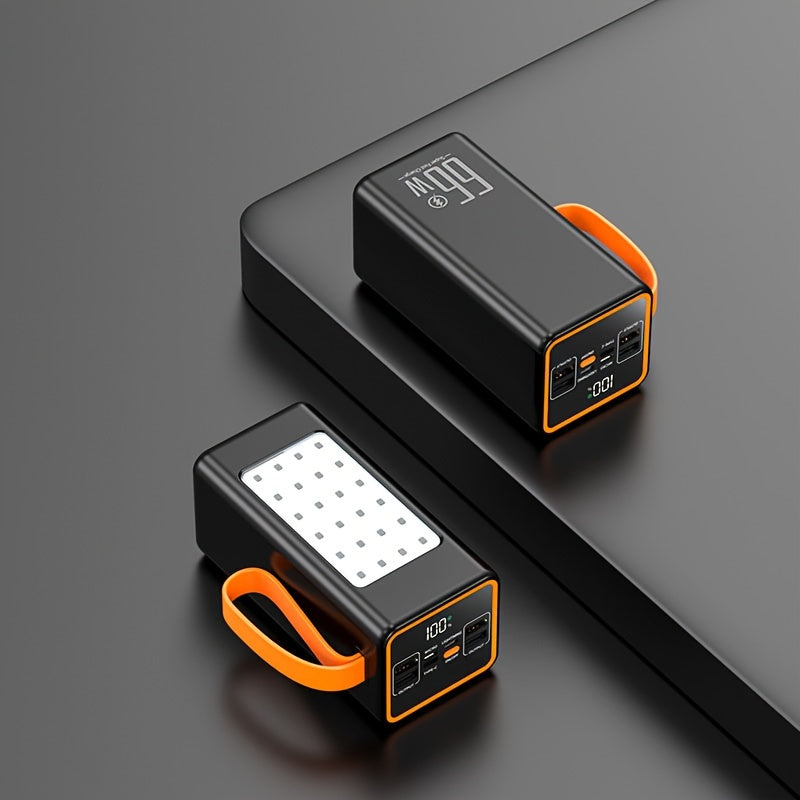 Портативный аккумулятор с супербыстрой зарядкой 66W, емкостью 30000mAh или 50000mAh для использования на улице.