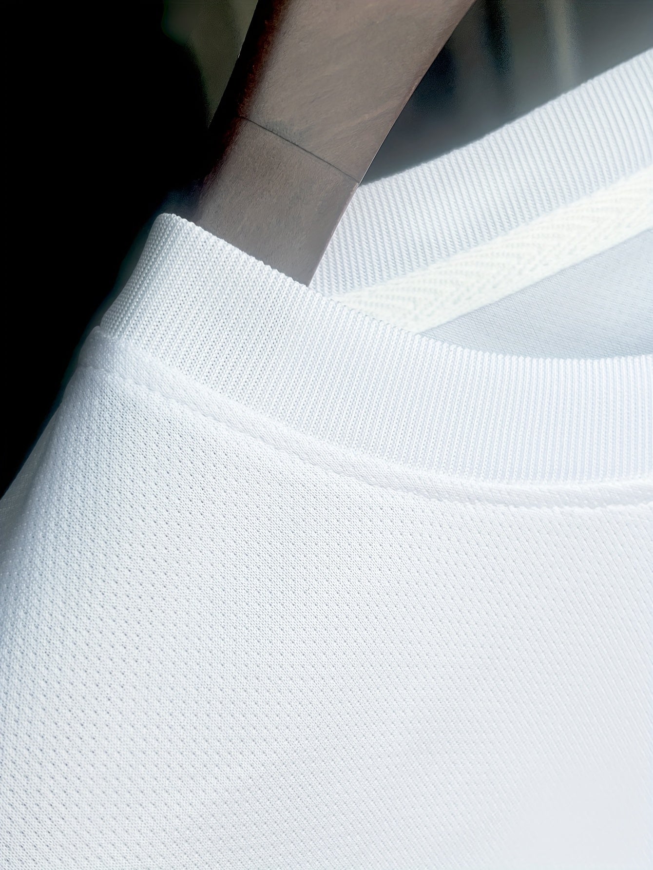 Men's Polyester Graphic T-Shirt with Red Stripe for Gym Running Spring Summer