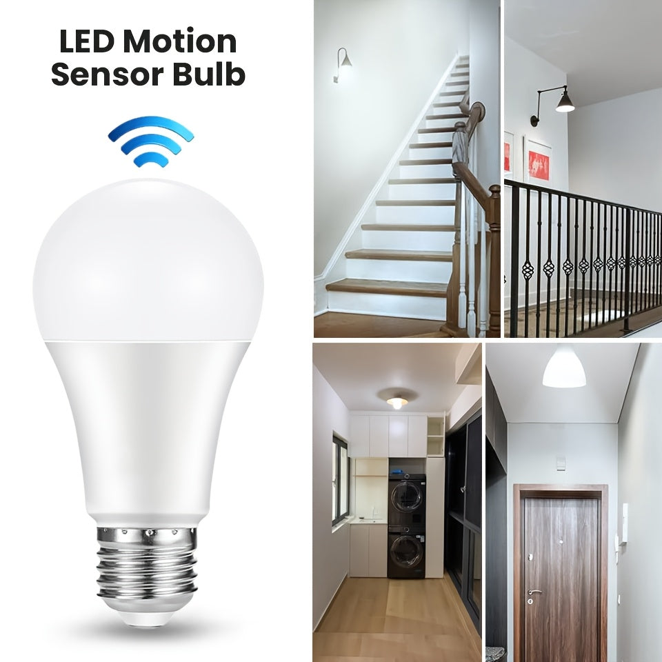 Motion Sensor LED Light Bulb 6W E27 Base Indoor White Options 220V