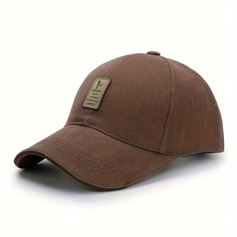 Unisex Solid Color Lightweight Adjustable Polyester Baseball Cap for Sun Protection