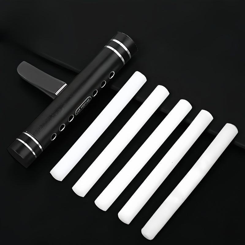 Car Air Freshener Set Aluminum Alloy Vent Clip Diffuser with 5 Refills