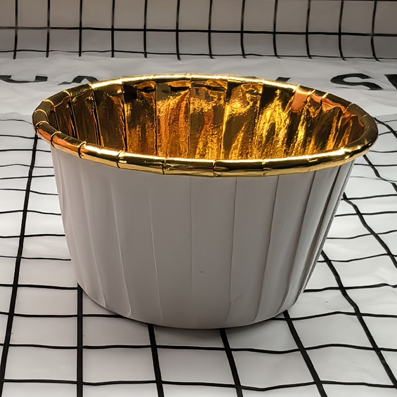 50 штук термостойких бумажных форм для кексов с крышками для выпекания кексов и маффинов