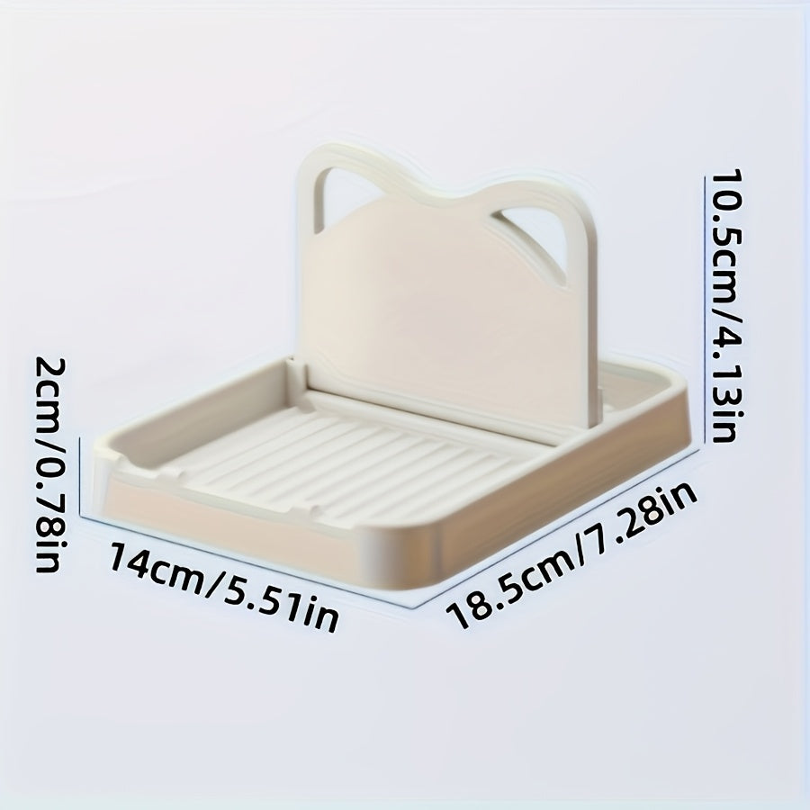 Estante de almacenamiento de plástico para cocina, de uso múltiple, para montar en la pared o en la encimera, soporte para cucharas y cucharones