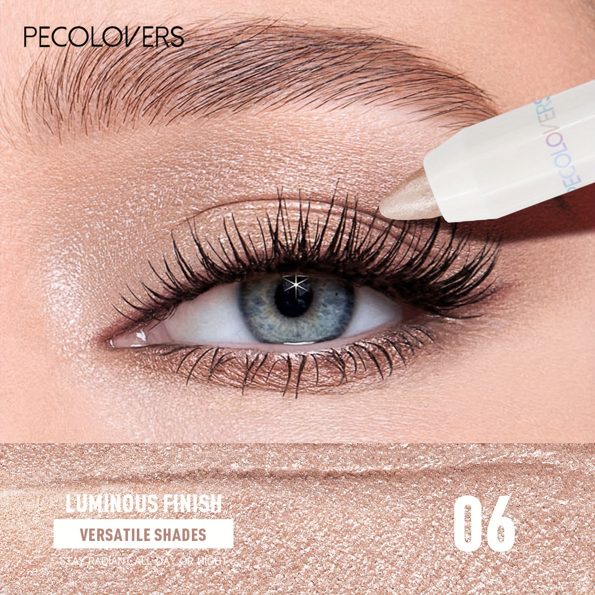 Women Brown Eyeshadow Stick Cream Texture Waterproof Long Lasting