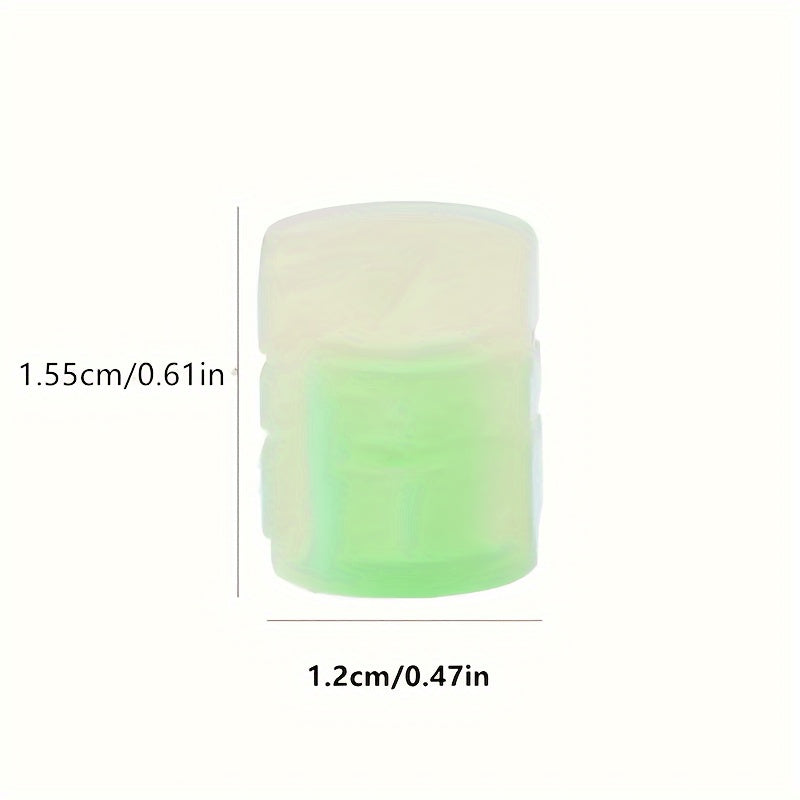 4pcs Glow in Dark Luminous Plastic Valve Caps for Car Bicycle Motorcycle Wheel Rim Decoration