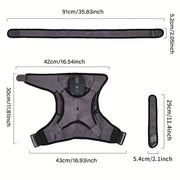 LED displeyli, sozlanadigan harorat sozlamalari va sozlanadigan kamar bilan USB orqali zaryadlanadigan yelka massaj qiluvchi.