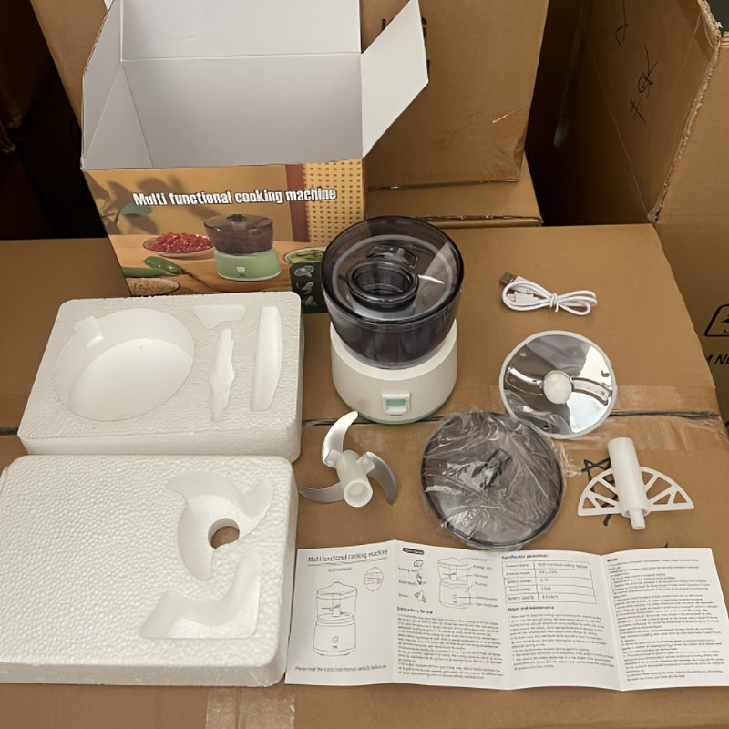 Cordless Electric Food Processor with Blender Meat Grinder Vegetable Slicer