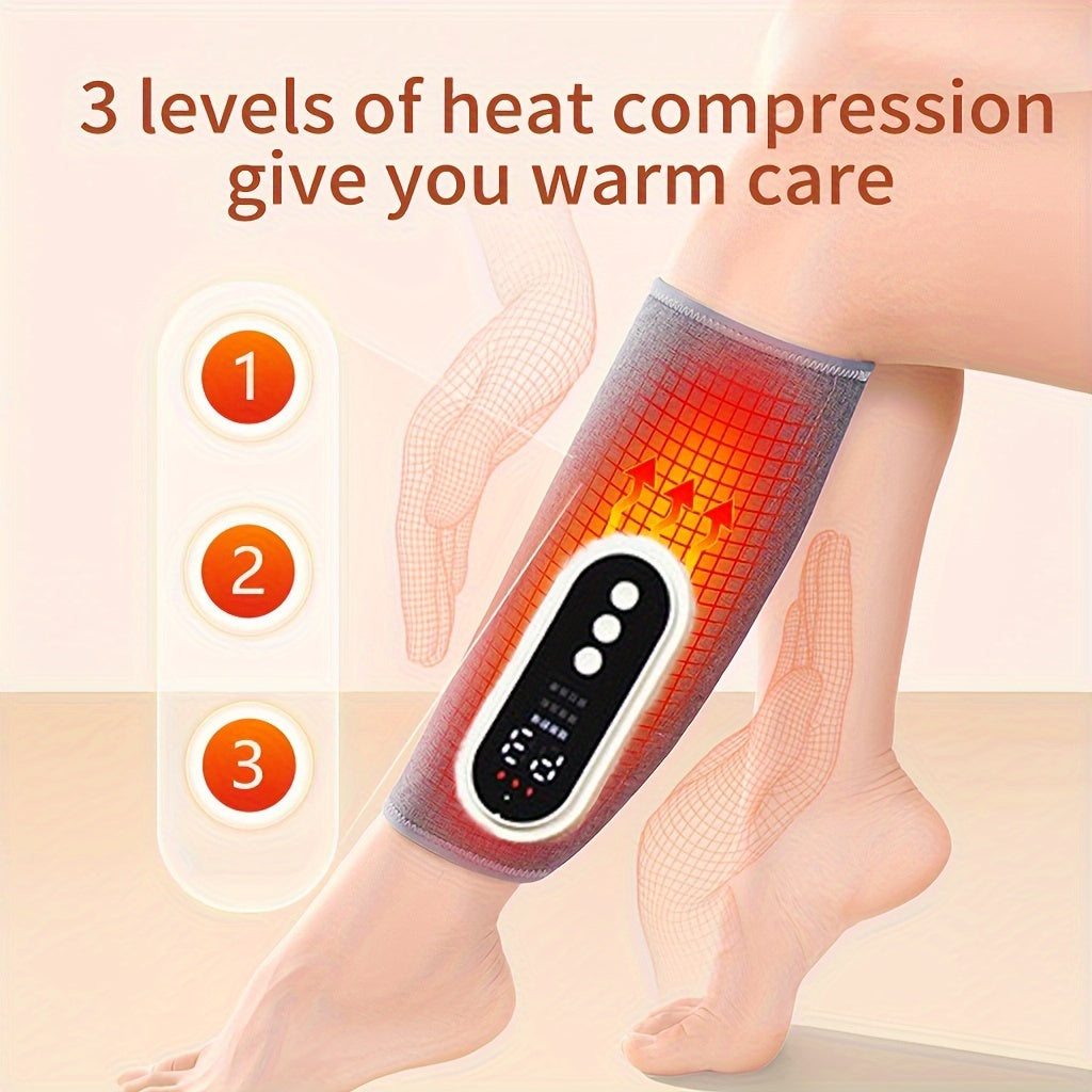 Calf Air Compression Massager with Heat 3 Modes Rechargeable Battery