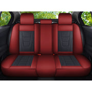 Car Seat Covers Black and Red Full Coverage Anti-Stain Non-Slip Breathable