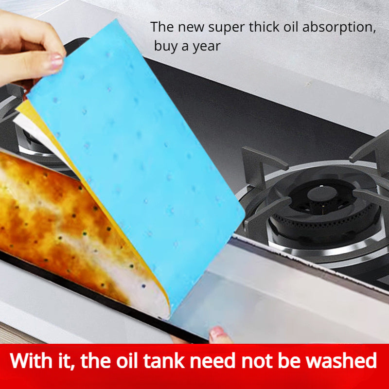 Uy oshxona pechka qopqog'i yog'ga chidamli pad filtri membrana, ko'k rangda, yog'ni so'rish va suv o'tkazmaydigan qilish uchun qalinlashtirilgan.