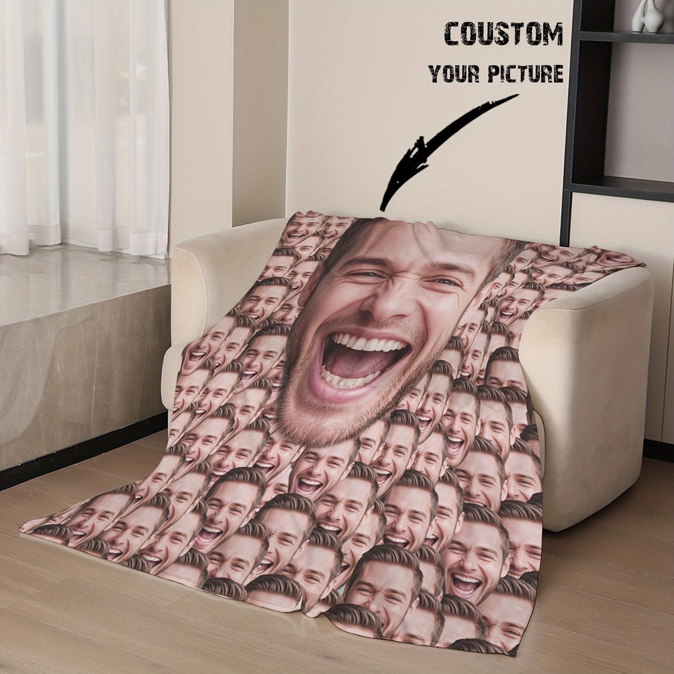 Personalized Photo Blanket Flannel Throw Ultra Soft Cozy for Graduation