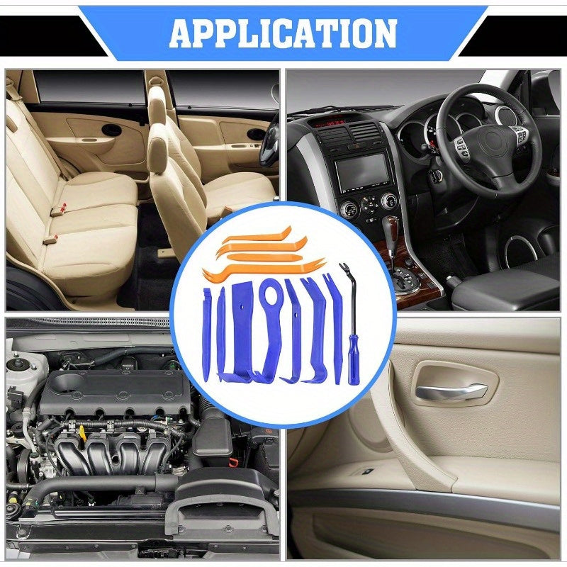 12-Piece Car Interior Removal Tool Set for Disassembling Trim and Audio Systems