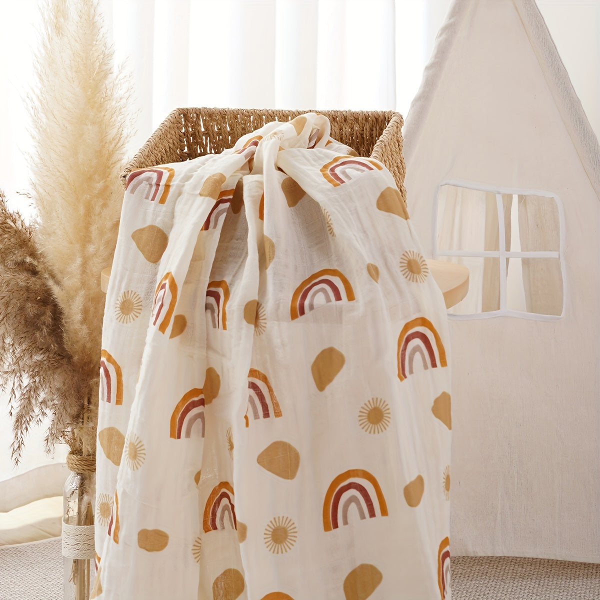 Muslin Baby Swaddle Blanket Cotton Gauze Soft and Gentle for Newborns