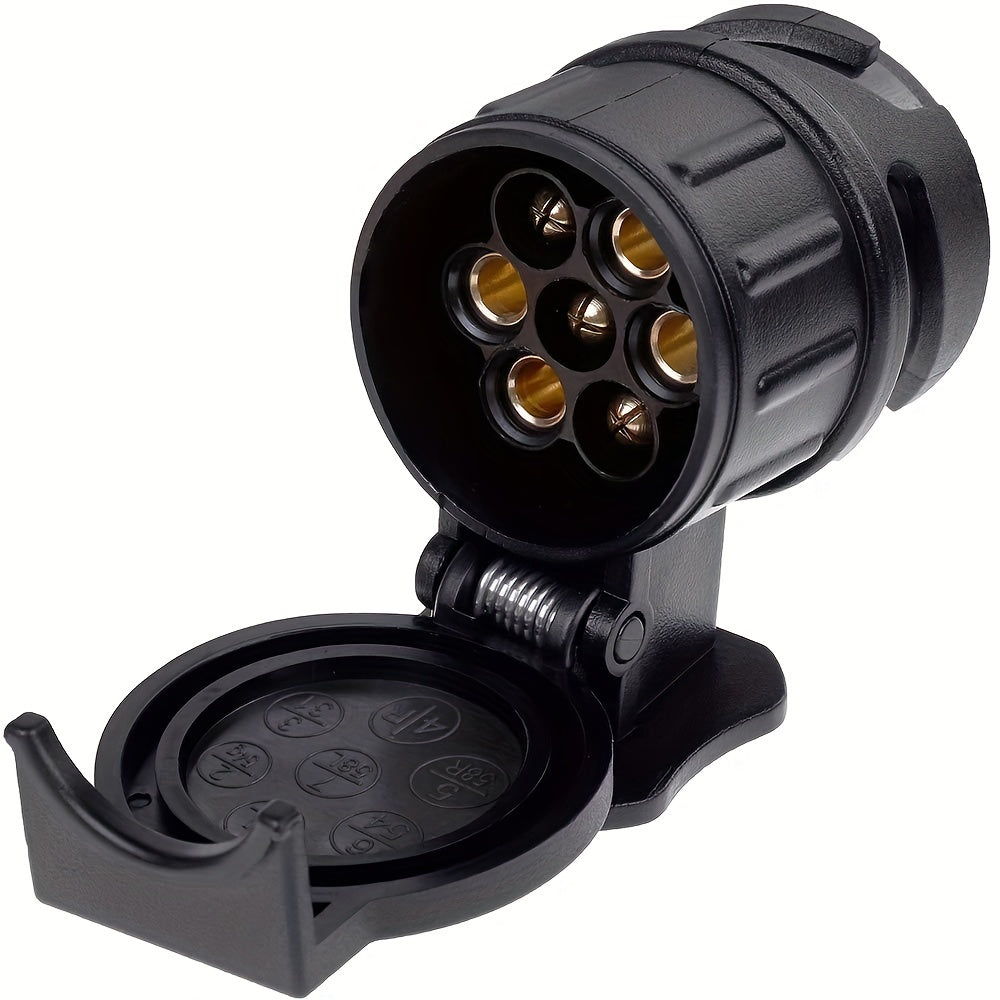 Adaptador de remolque universal de 13 pines a 7 pines para coche, autocaravana, caravan, camión