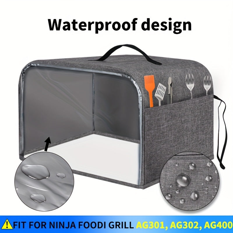 Durable Transparent Waterproof Dustproof Cover for Ninja Foodi Grill AG301 AG302 AG400 PVC Material