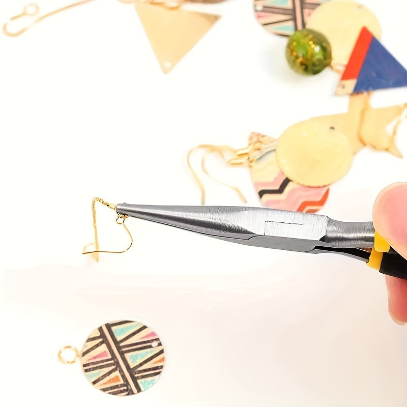 8-Piece Mini Jewelry Pliers Set with Round Curved Needle Nose Pliers for Jewelry Making and Crafting