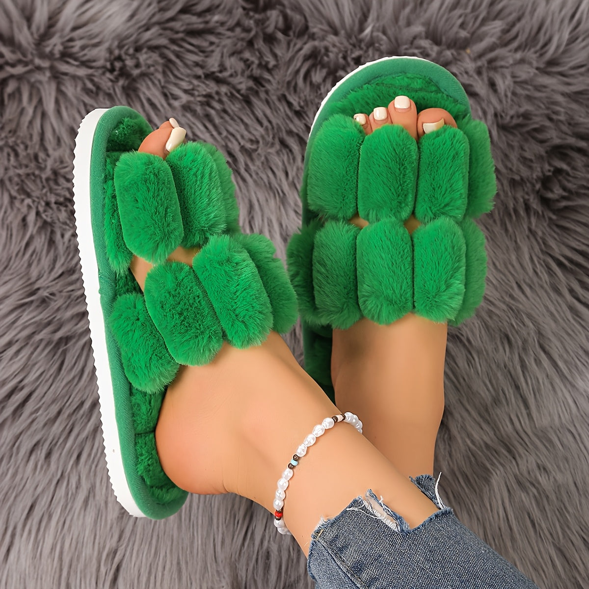 Женские мокасины-слипоны с искусственным мехом для женщин, универсальная повседневная обувь