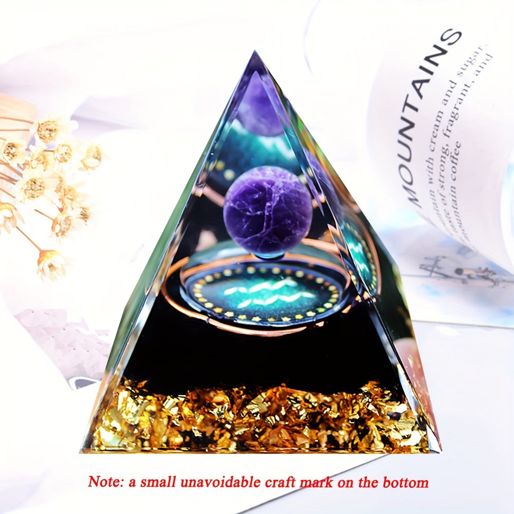 Ручная работа. Пирамида энергии оргон с двенадцатью созвездиями для позитивных вибраций