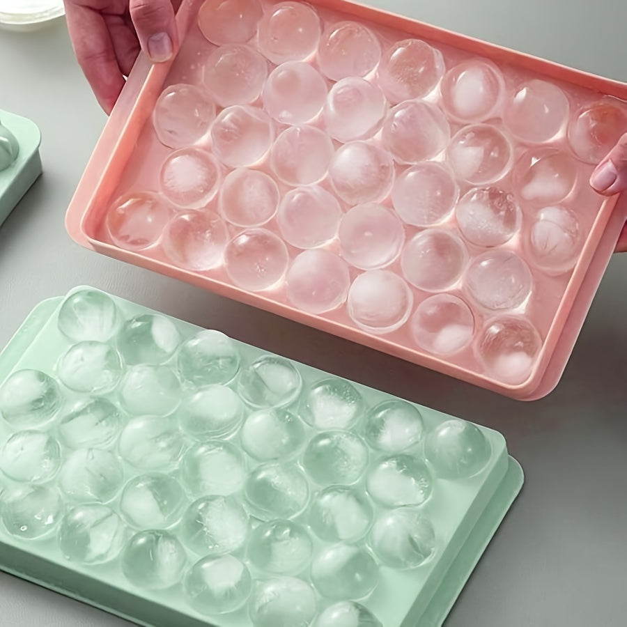 Plastic Ice Tray Mold For Making 33 Ice Balls Cold Drinks Home Bar