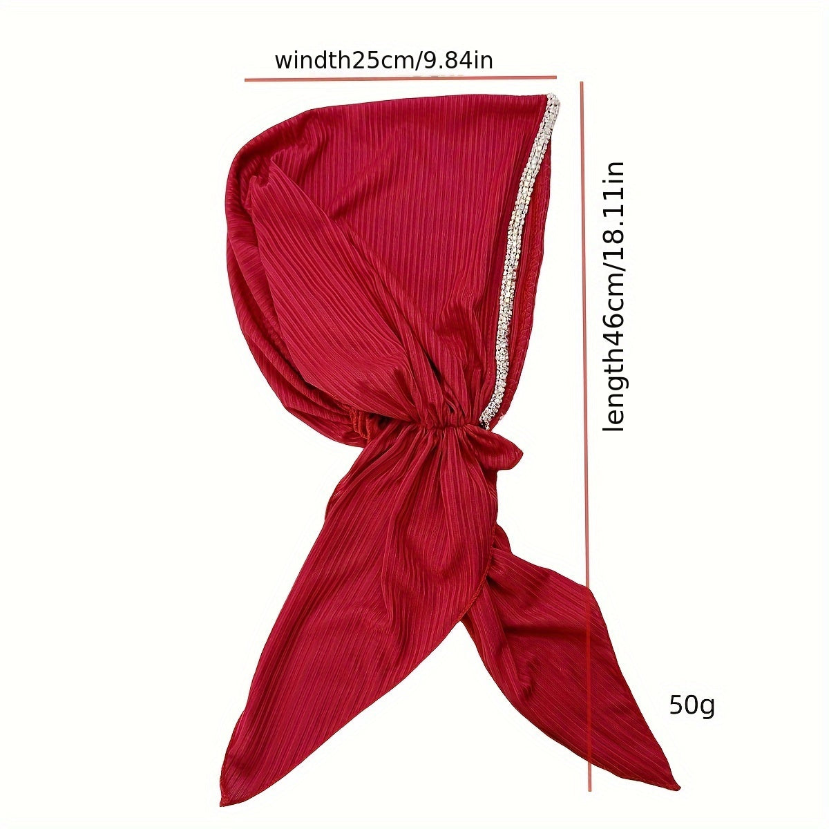 Women’s Solid Color Elastic Breathable Hijab Beanie Hat for Ramadan and Eid