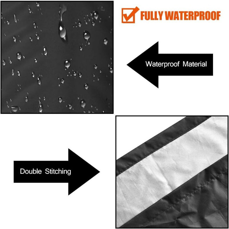 Водонепроницаемый чехол для дров с крышкой и сумкой для переноски для уличных каминов и хранения