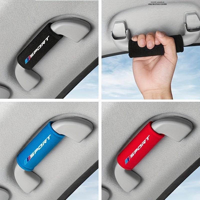 Soft-Touch Car Door Handle Covers for BMW Models Non-Slip Grip Easy Installation