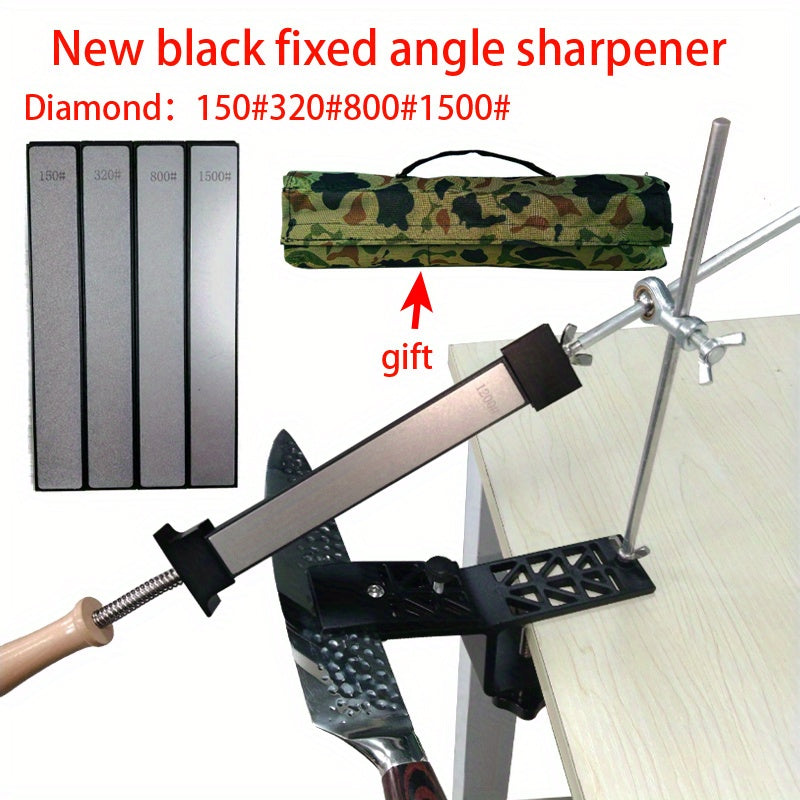 Afilador de ángulo fijo para cuchillos y tijeras Dispositivo de afilado manual Construcción metálica