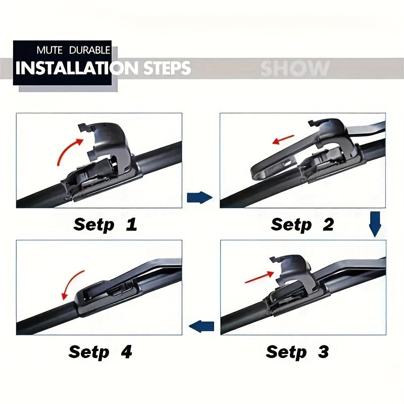 Universal Car Wiper U-Type Durable Quiet HD Wiper for All Models