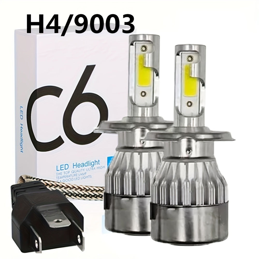 2 ta LED avtomobil faralari H7 H4 H8 H9 H11 6000K 3000 Lumen Metal